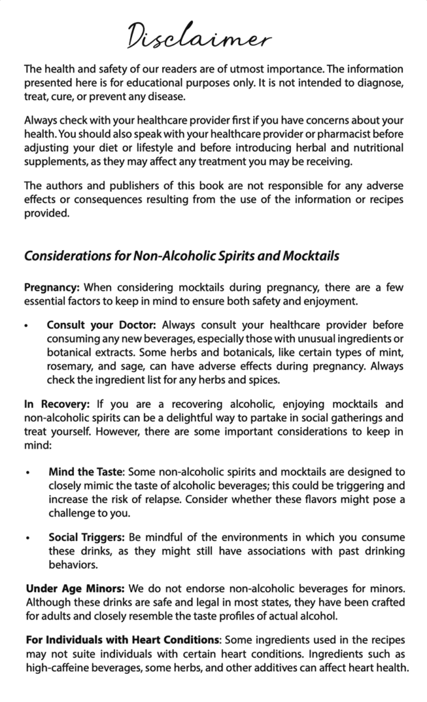 Excerpt from the book "The Magic of Mocktail Mixology"