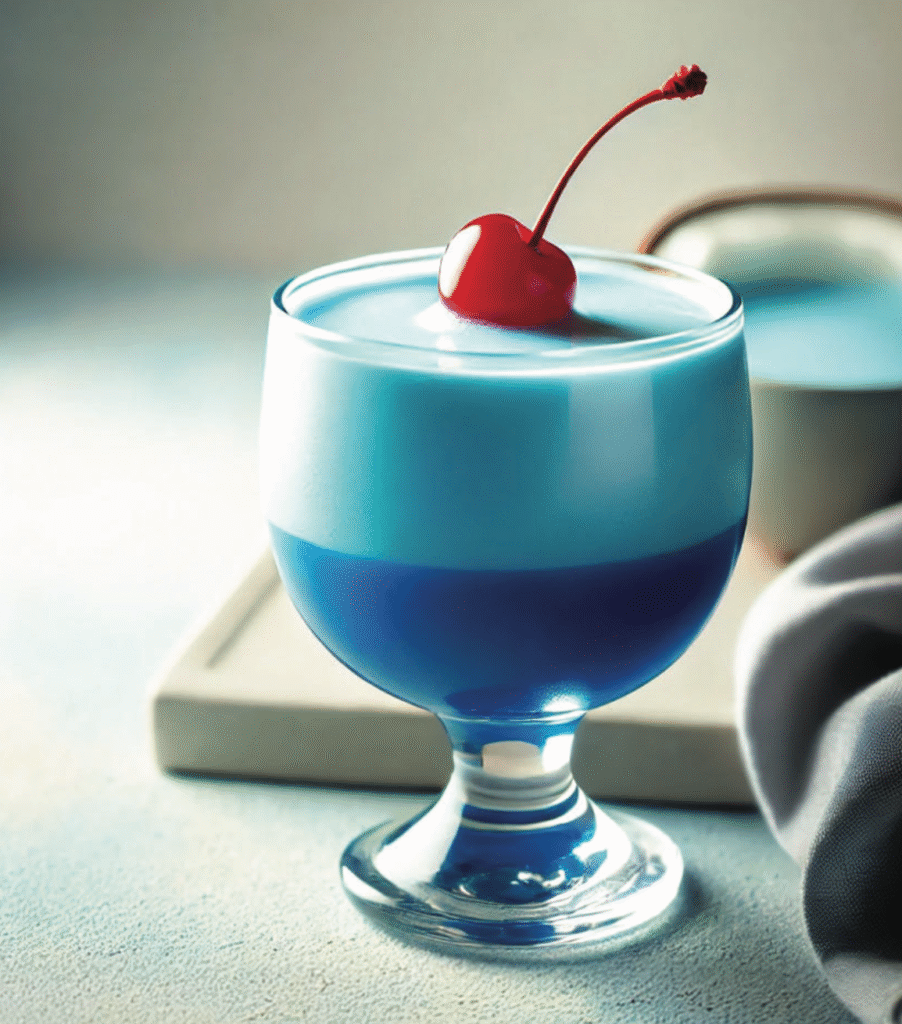 Image of the Blue Velvet Creamsicle mocktail drink